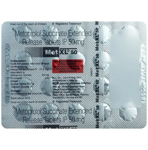 met xl 50mg tablet 20's